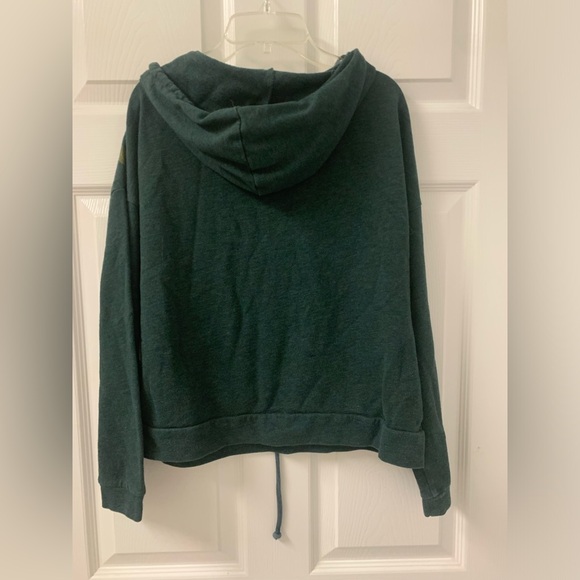 NFL Brand Green Bay Packers Crop Hoodie SZ Medium - Picture 4 of 4